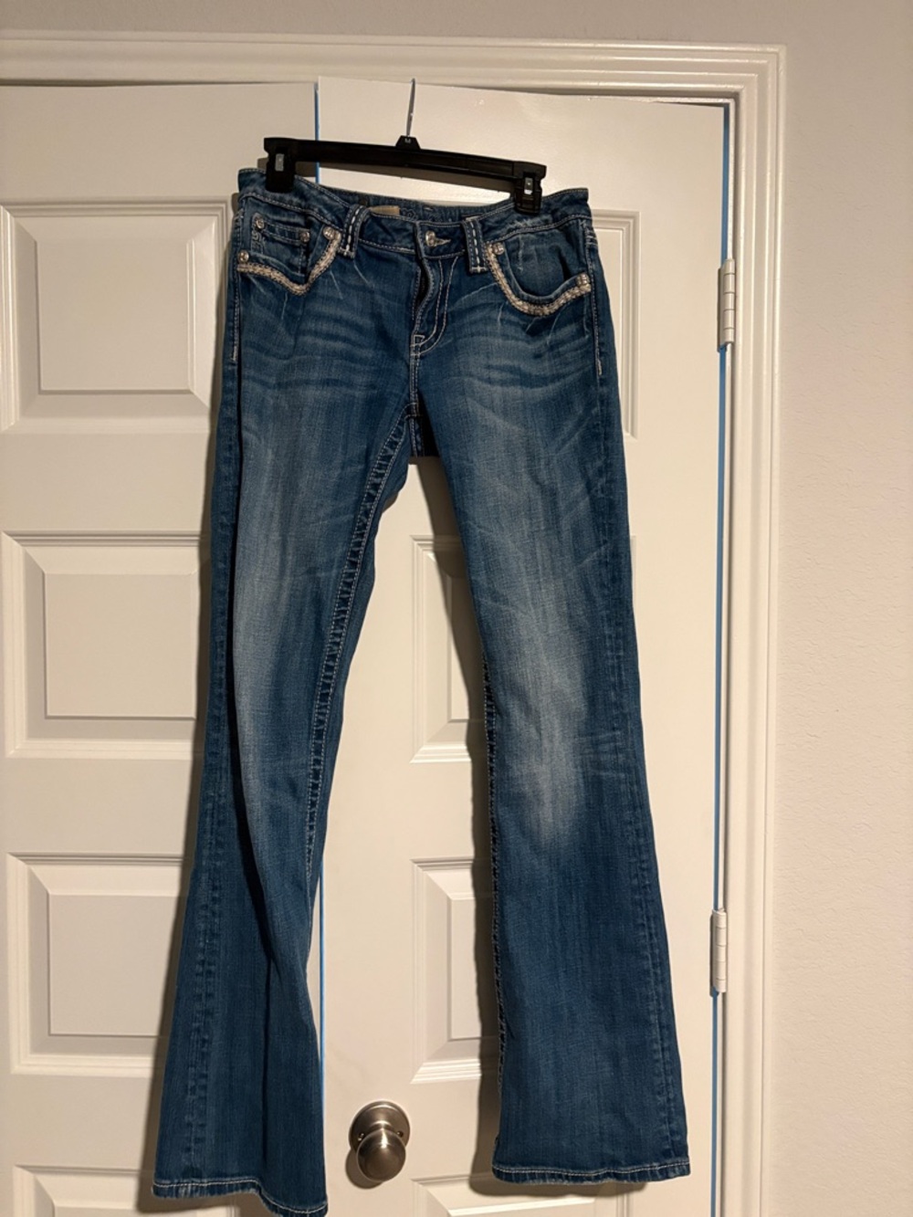 Women’s Mid-Rise Miss Me Bootcut Jeans in Blue